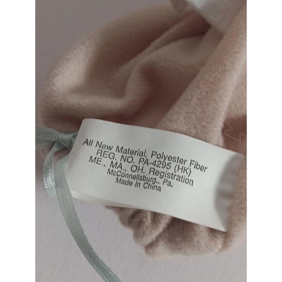 Lot of 3 Overly Raker Finger Puppet Ceramic Face Bunny Rabbit Pouch Blue Ribbon - Picture 10 of 10